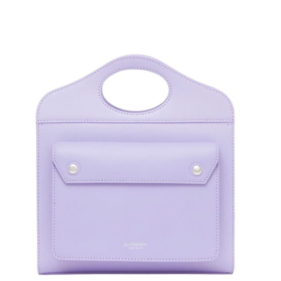 🔴SOLD🔴 BURBERRY Mini Leather Pocket Bag- Soft Violet - Picture 2 of 16